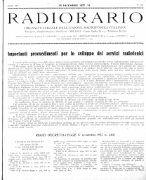 Anno 1927 Fascicolo n. 52